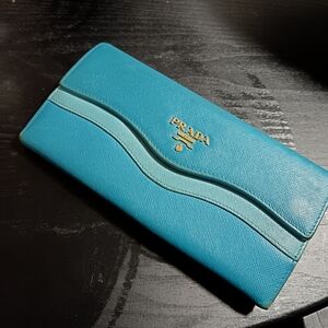 Prada Blue Wallet
